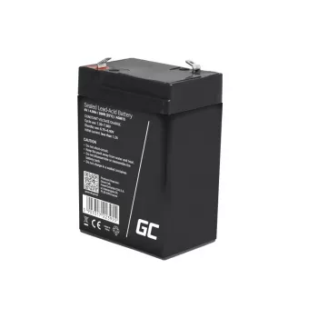 UPS-i aku roheline Cell AGM15, 6 V, 4 Ah, suletud pliiaku (VRLA), must, 680 g