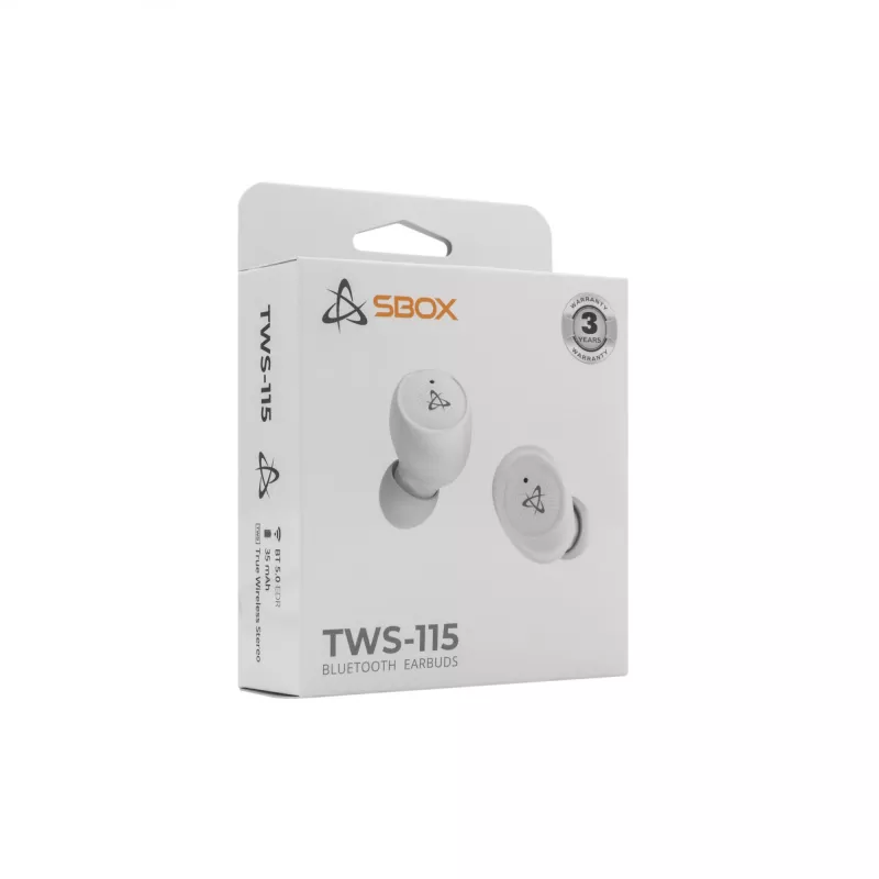 Kõrvaklapid SBOX EB-TWS115 Valge