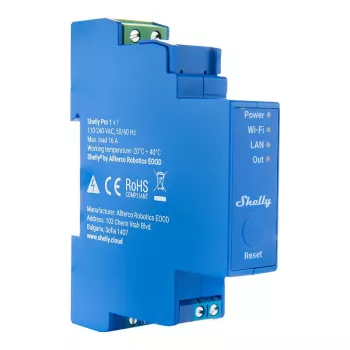 Pooljuhtrelee Shelly Pro 1 Blue 16A 110-240V Wi-Fi