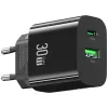 USAMS laadija USA001631 30 W, 1x USB-C ja 1x USB-A kiirlaadimine