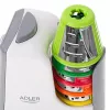 Köögiviljaviilutaja Adler AD 4815, 150 W, 5 otsikut, ABS-korpus, valge/hall