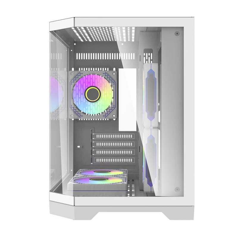 Darflash FT350 arvuti korpus + 5 aRGB ventilaatorit (valge)
