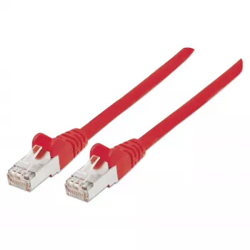 Intellinet võrguparanduskaabel, Cat6, 0,5 m, punane, vask, S/FTP, LSOH / LSZH, PVC, RJ45, kullatud kontaktid, tõmbevabastusega, saapaga, eluaegne garantii