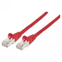 Intellinet võrguparanduskaabel, Cat6, 0,5 m, punane, vask, S/FTP, LSOH / LSZH, PVC, RJ45, kullatud kontaktid, tõmbevabastusega, saapaga, eluaegne garantii