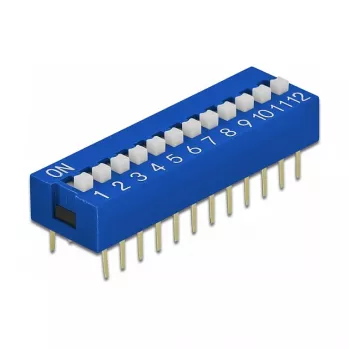 DIP-lüliti PCB-le DELOCK 66388, sinine plastik, 10 tk, 31,9×9,9×5,5 mm