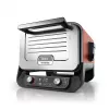 Ninja OO101EU välisgrill/barbeküü Elektriline + Söegrill Must, Punane, Hõbedane 2400 W