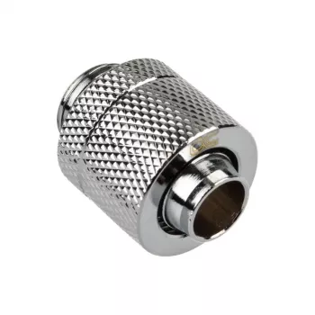 Alphacool Eiszapfen Connector sirge G1/4 inch AG to 13/10mm - kroomhõbedane