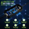Qoltec mobiilne elektriauto laadija reguleeritav 2in1 Type2 | 7kW | 230V | CEE 3-pistik | Wi-Fi | LCD | kaasaskantav | seinakarp | 5m