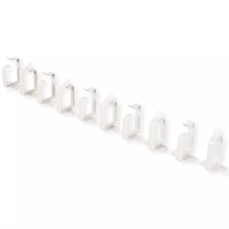 Kaablihaldusklamber Secomp 44 x 60 mm helehall RAL 7035, pakendis 10 tk