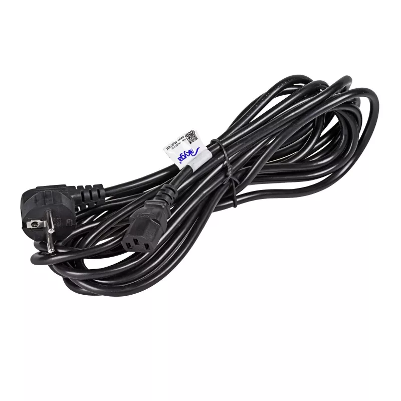 Akyga AK-PC-05C toitekaabel, CEE 7/7 - IEC C13, vask 3 x 1 mm², 5 m, must