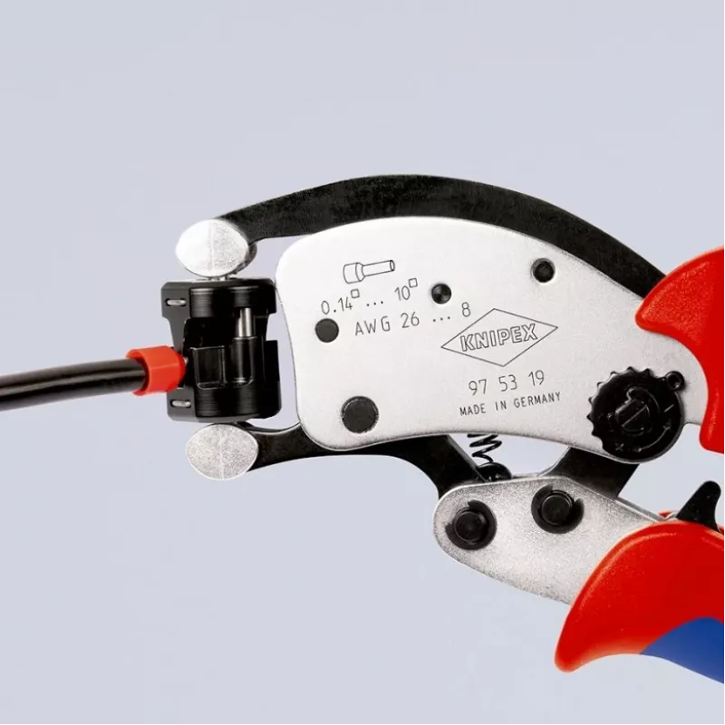 KNIPEX Twistor T isereguleeruvad presskruistangid Traadiotsa hülsside presskruistangid