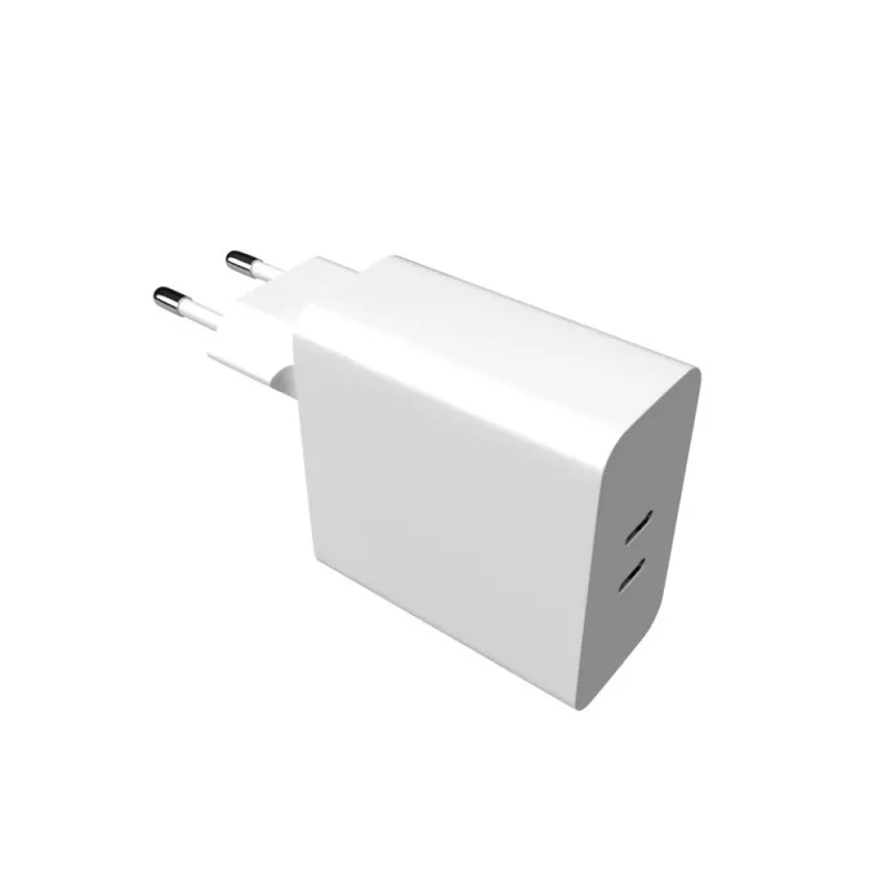 Laadija FIXED FIXC65-2C-WH Sisetingimustes AC kiirlaadimine 2x USB USB-C