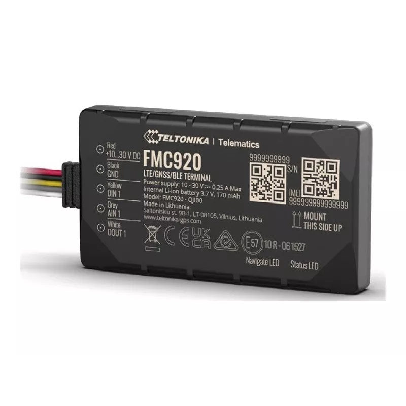 GPS-jälgija Teltonika FMC920 4G LTE CAT 1 0.128GB Must