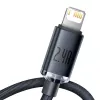 Baseus Crystal Shine kaabel USB-Lightning, 2,4A, 2m (must)