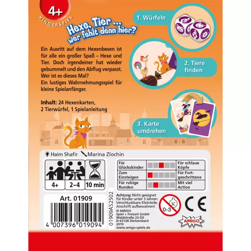 Hexe, Tier... wer fehlt denn hier, täringumäng