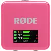 Juhtmevaba mikrofon RODE Wireless GO III Pink — kompaktne kahe kanaliga saatja ja vastuvõtja süsteem
