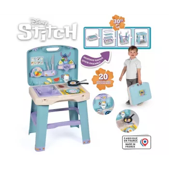 Mänguköök SMOBY Stitch Kitchen 7600311909 koos tarvikutega – laste rollimänguköögi komplekt