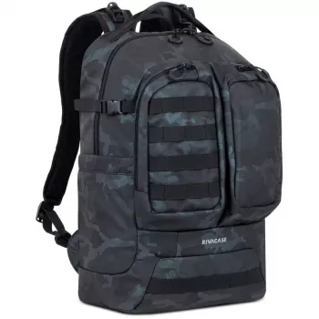 Rivacase Sherwood seljakott seljakott Camouflage, Navy Polyester, Polyurethane