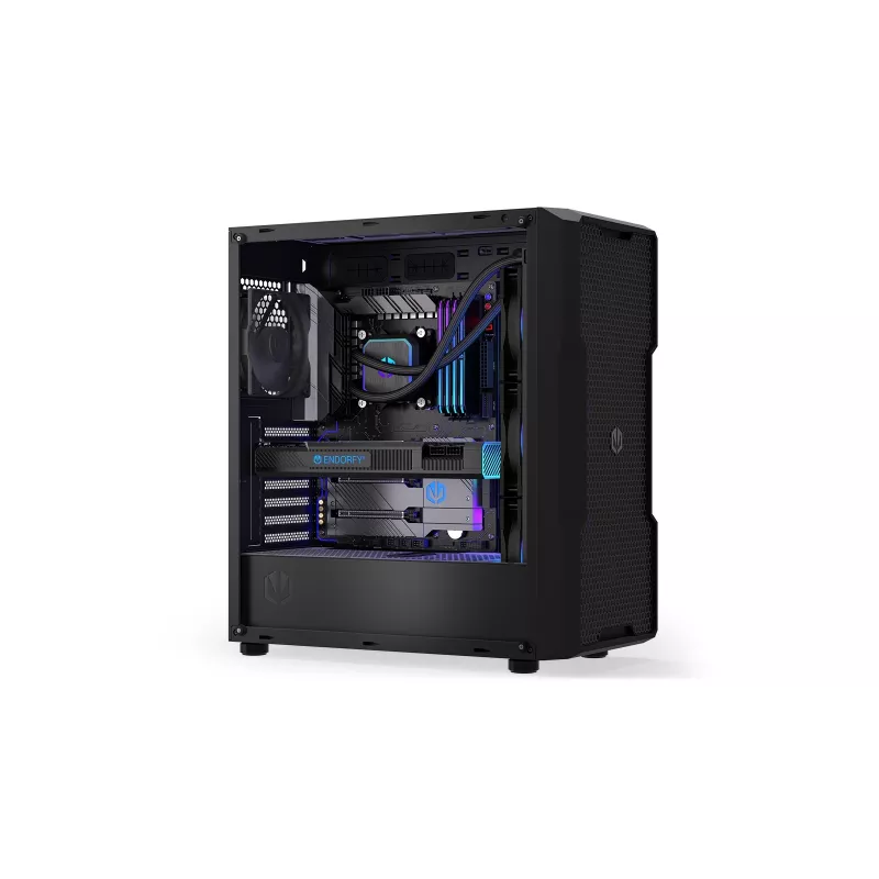 Vedelikjahutuskomplekt ENDORFY Navis F360 ARGB Must — 360 mm radiaator, 3x 120×25 mm ventilaatorit, 250–1800 p/min, pump 1600–2600 p/min, LGA 1700/AM5/AM4 tugi