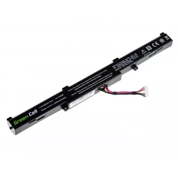 Aku roheline Cell AS77 ASUS sülearvutitele — Li-Ion 15 V, 2200 mAh, 4 elementi, must