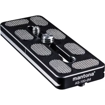 Walimex Mantona AS-100-2M kiirkinnitusplaat Arca-Swiss ühilduv, 100x38mm kruvide ja keskmarkeeringuga (1021464)