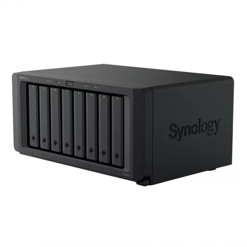 Synology DiskStation DS1825+ NAS/salvestusserver Ryzen Embedded V1500B 8 GB DDR4 0 TB Must