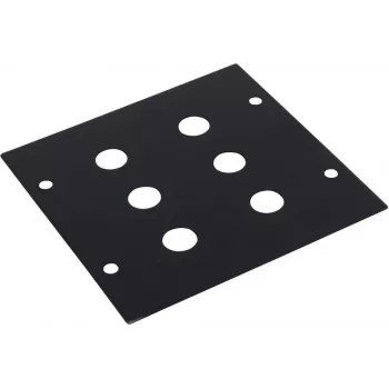 Omnitronic moodul 2U paneel 6x pistikupesaga, 88×88 mm