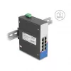 Gigabit Etherneti lüliti DELOCK 80163, 8-pordiline RJ45 tööstuslik lüliti, haldamata, metallkorpus