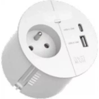 Pistikupesadega pikendusjuhe Bachmann LOOP IN CHARGE 938.302, 1 UTE-pistikupesa ja 1 USB 22W