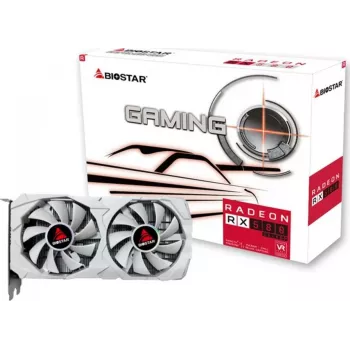 Graafikakaart BIOSTAR Radeon RX 580 8 GB GDDR5, 256-bit, PCIe 3.0 x16, kahe ventilaatoriga, 1x HDMI, 2x DisplayPort