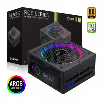 Gamemax toiteplokk, 80 PLUS, Gold | RGB 750G | 750 W