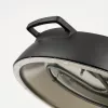 Pizzaahi G3FERRARI Pummarola — laua elektriahi, 1200 W, max Ø 28–31 cm, kivist küpsetuspind, must/hõbedane
