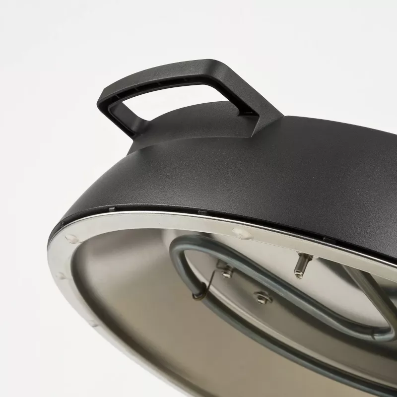 Pizzaahi G3FERRARI Pummarola — laua elektriahi, 1200 W, max Ø 28–31 cm, kivist küpsetuspind, must/hõbedane