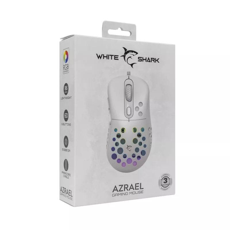 Hiir White Shark GM-5013 Azrael Valge USB