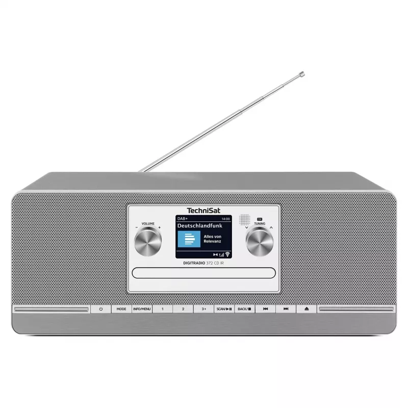 TechniSat DIGITRADIO 372 CD IR Internet Analoog & digitaalne Antratsiit, Hõbedane