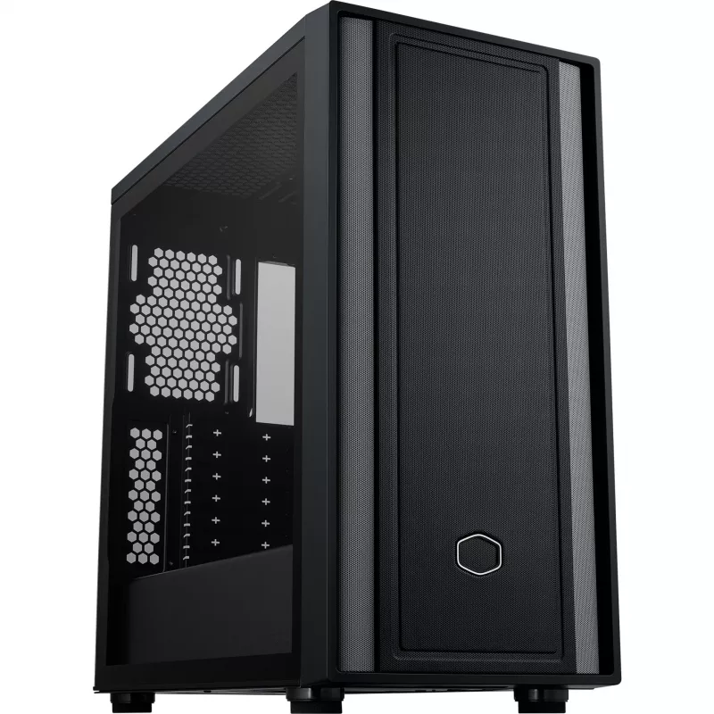 Cooler Master MasterBox 600 Lite PC korpus, MIDI-Torn, E-ATX, karastatud klaas - must