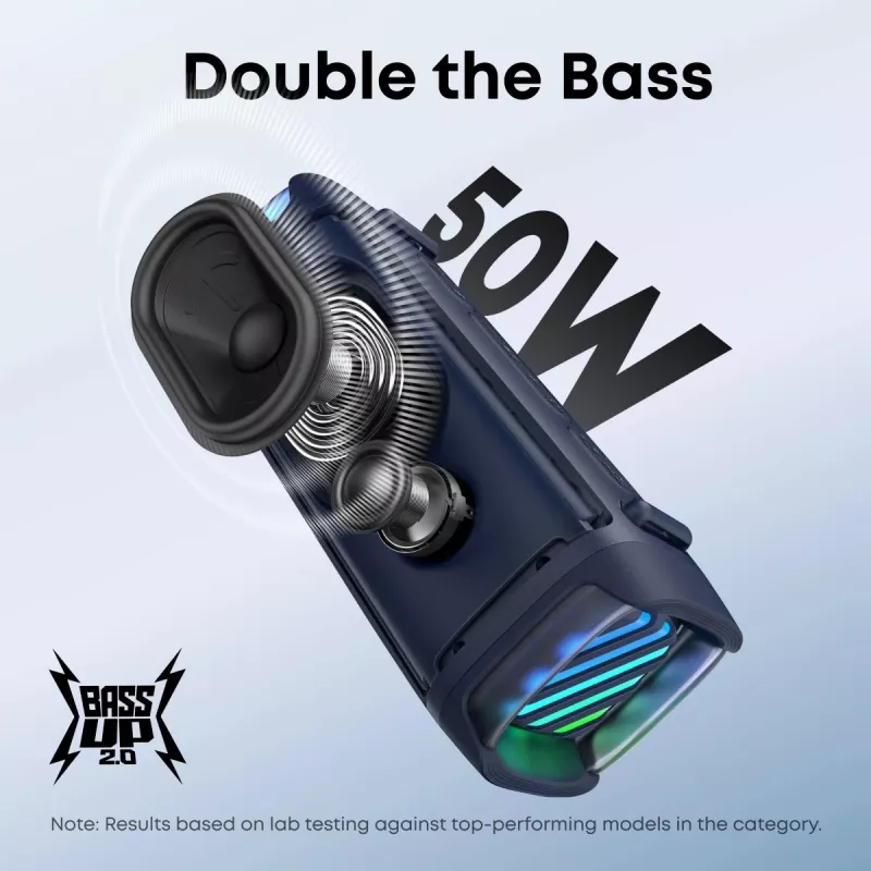 Kaasaskantav Bluetooth-kõlar Anker Soundcore Boom 3i — 50W, veekindel, akutoitega