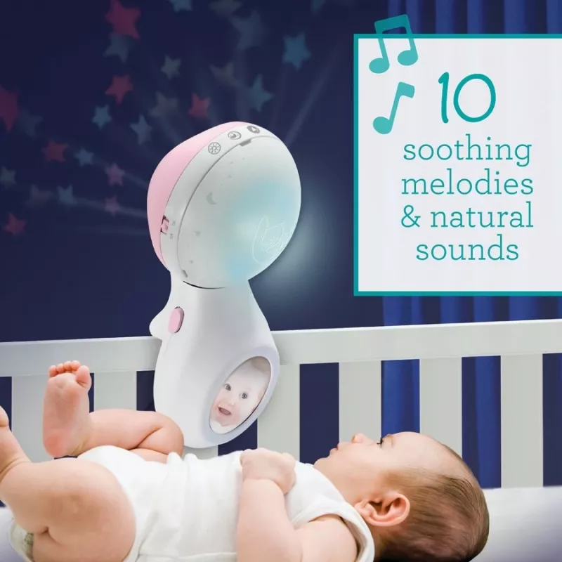 Beebimuusikakarp B-kids 3in1 Infantino 150302050 — puudriroosa, 3-ühes rahustav mänguasi
