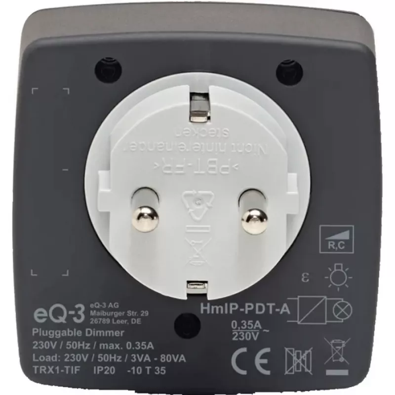 eQ-3 AG Homematic IP 161621A0, siseruumidesse, antratsiit, plastist, IP20, 70 mm, 39 mm