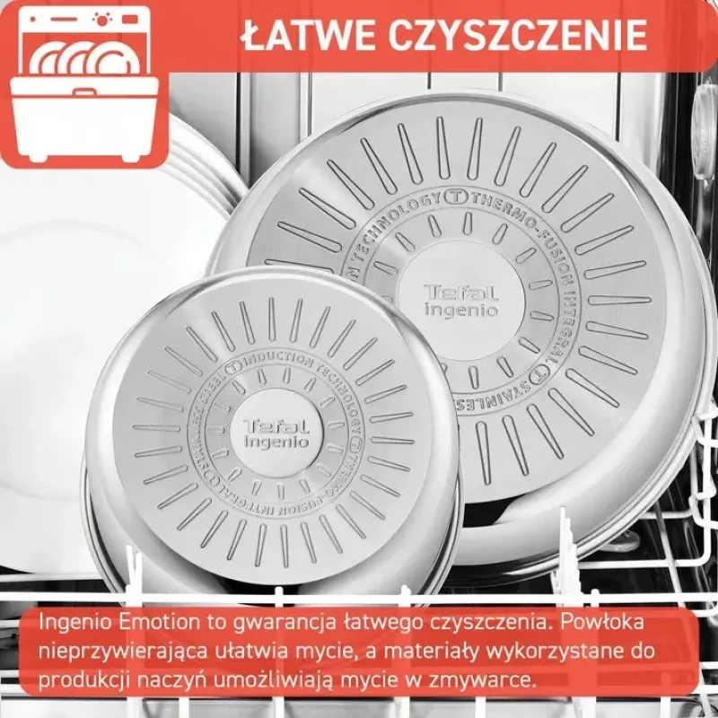 Pannikomplekt Tefal Ingenio Emotion L897S574, induktsioon, eemaldatav käepide, 16/20/22/28 cm