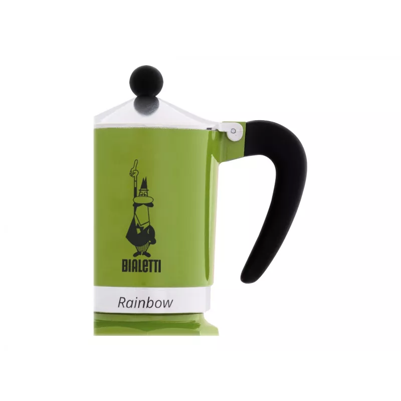 Bialetti Rainbow Moka pot Must, Roheline