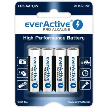 everActive ühekordne leelispatarei AA 1,5 V LR64BLPA 4 tk blisterpakendis