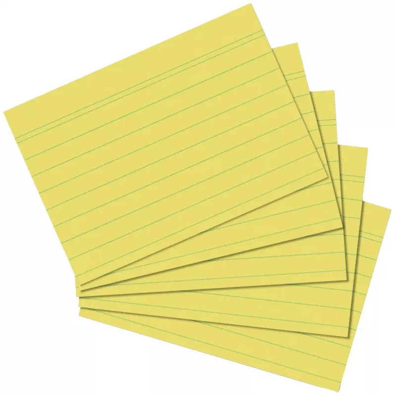 Registrikaart Herlitz 1150515 kollane 1 tk