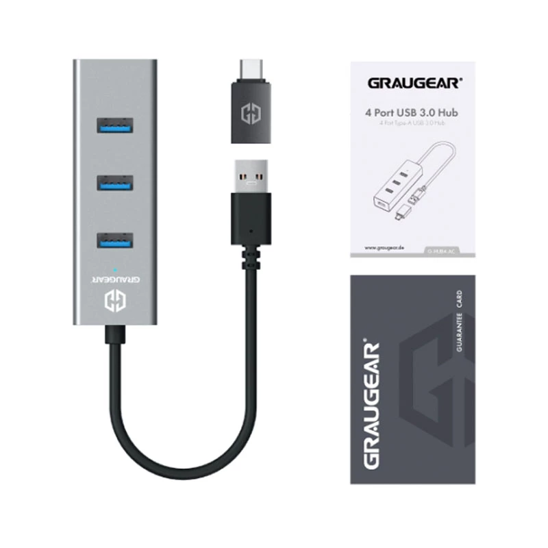 USB-jaotur GRAUGEAR G-HUB4-AC