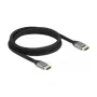 DELOCK Ultra High Speed HDMI-kaabel 48 Gbps 8K 60Hz Hall 2m Sertifitseeritud