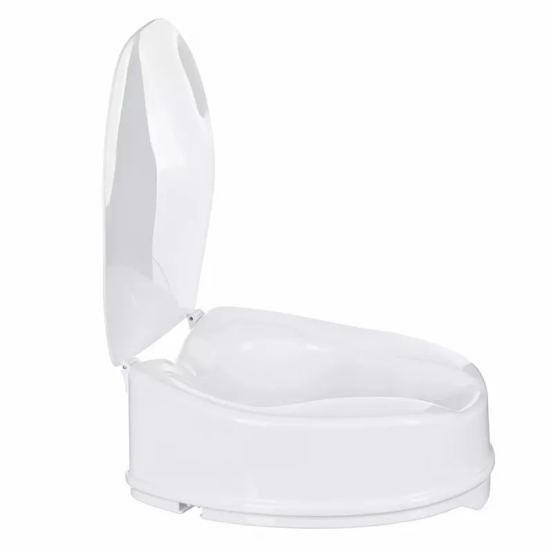 Tõstetud WC-poti tarvik ActionMed NT15AM — pikendus, 15 cm kõrgus, polüpropüleen, lukustatav, max koormus 180 kg, siseava 210×268 mm, laius 360 mm