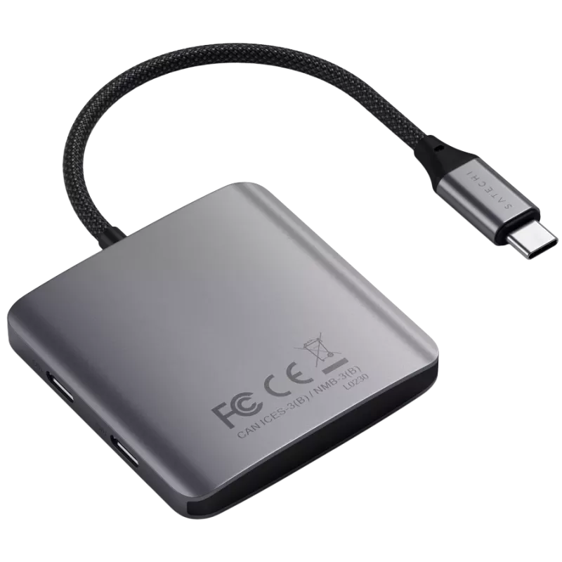 Satechi USB-jaotur toiteedastusega, 4x USB-C 3.2