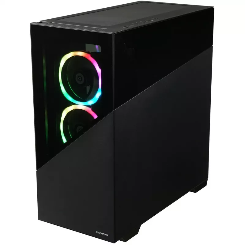 Enermax K8 - Midi Tower - PC - Must - ATX - micro ATX - Mini-ITX - SPCC - karastatud klaas - Mänguri (ECA-EK8-BB-ARGB)