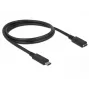 USB-kaabel DeLOCK 85533 USB 3.2 Gen 1 1m USB C must