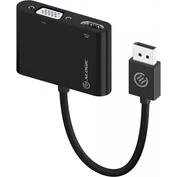 ALOGIC DP-VGHD4K-ADP Video-kaabel-adapter DisplayPort HDMI + VGA (D-Sub) Must (DP-VGHD4K-ADP)